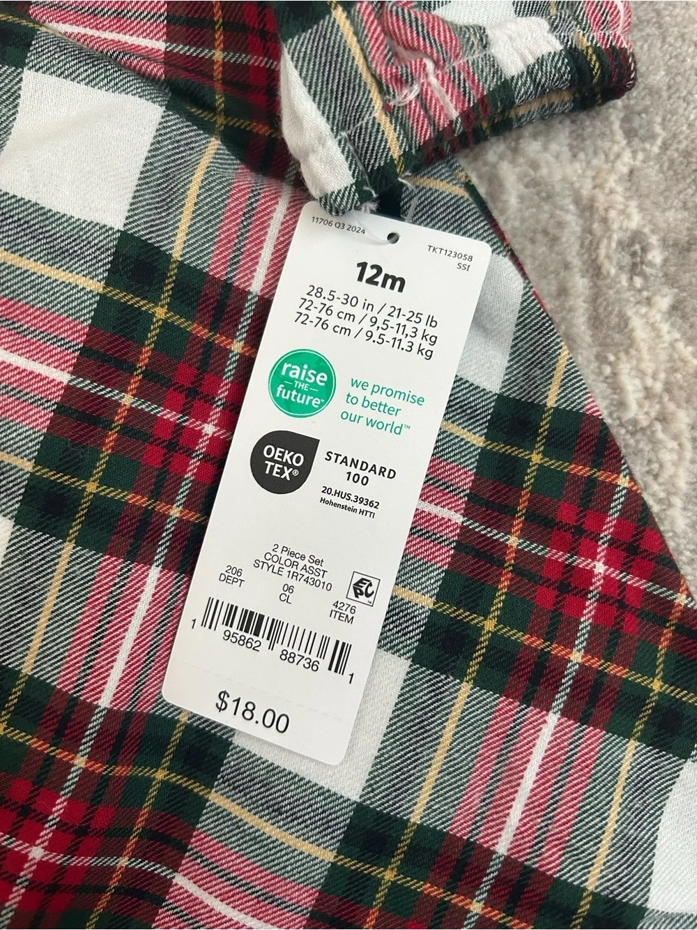 NWT Carter's Holiday Dress - size 12 months